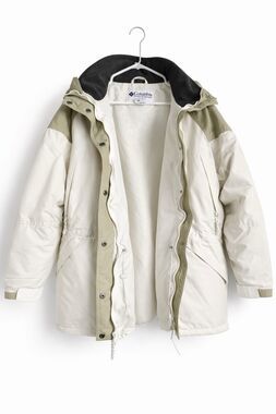 Columbia Granite Peak 3-in-1 Beige Olive Ladies  Jacket Removable Liner L